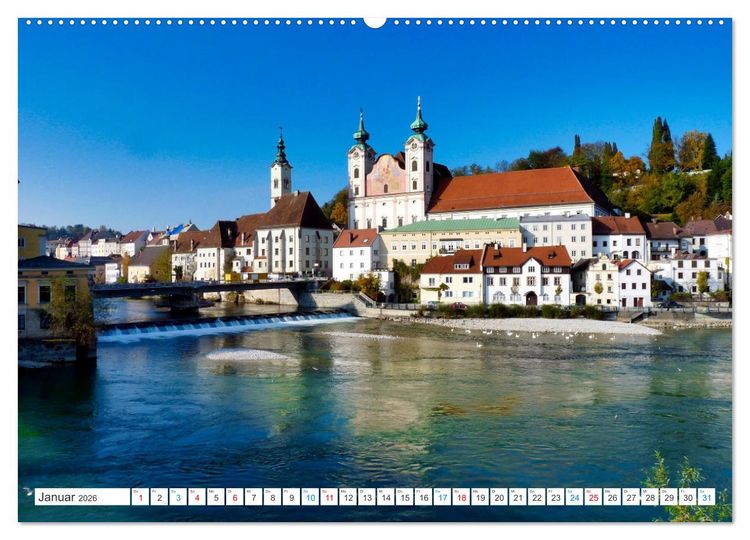 Produktbild: Lockendes Ober&ouml;sterreich (hochwertiger Premium Wandkalender 2026 DIN A2 quer), Kunstdruck in Hochglanz
