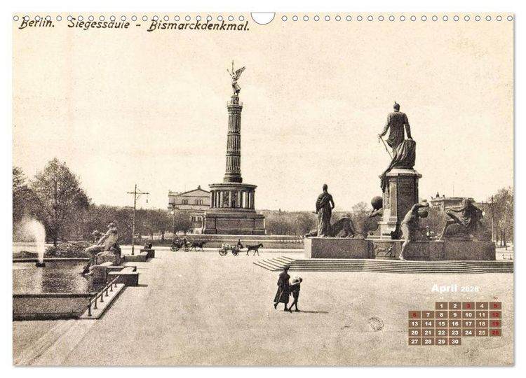 Produktbild: Gr&uuml;&szlig;e aus Berlin &ndash; Die Stadt in historischen Ansichten (Wandkalender 2026 DIN A3 quer), CALVENDO Monatskalender