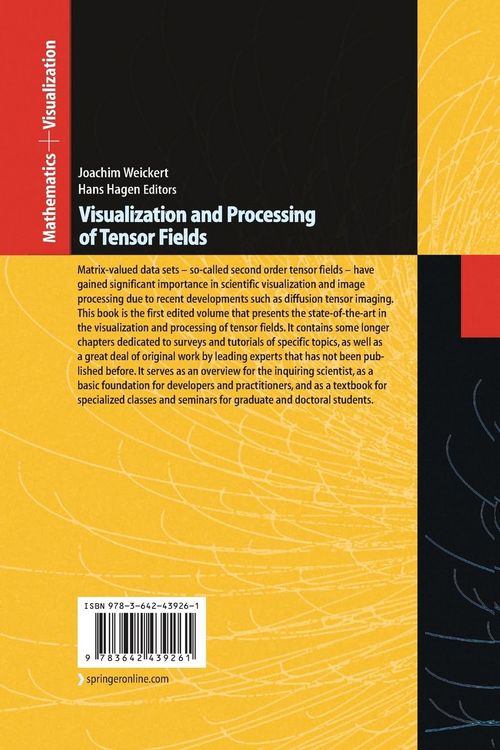 Produktbild: Visualization and Processing of Tensor Fields