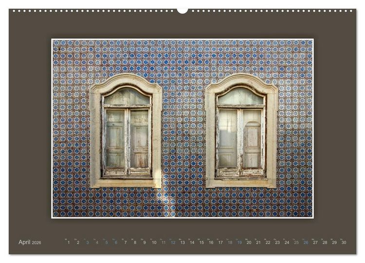 Produktbild: Azulejo-Fassaden in Portugal (Wandkalender 2026 DIN A2 quer), CALVENDO Monatskalender
