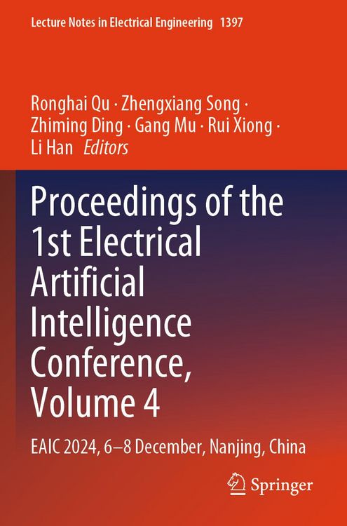 Produktbild: Proceedings of the 1st Electrical Artificial Intelligence Conference, Volume 4