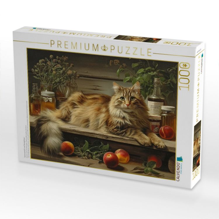 Produktbild: CALVENDO Puzzle Sommerduft und Samtpfoten | 1000 Teile Lege-Gr&ouml;&szlig;e 64x48cm Foto-Puzzle f&uuml;r gl&uuml;ckliche Stunden