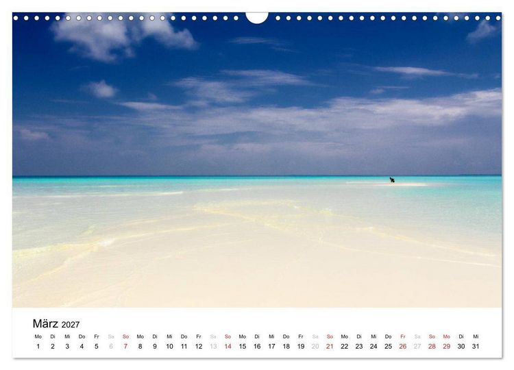 Produktbild: Malediven - Das Paradies im Indischen Ozean I (Wandkalender 2027 DIN A3 quer), CALVENDO Monatskalender