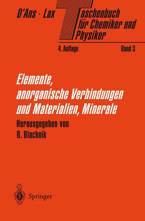 Produktbild: Taschenbuch f&uuml;r Chemiker und Physiker