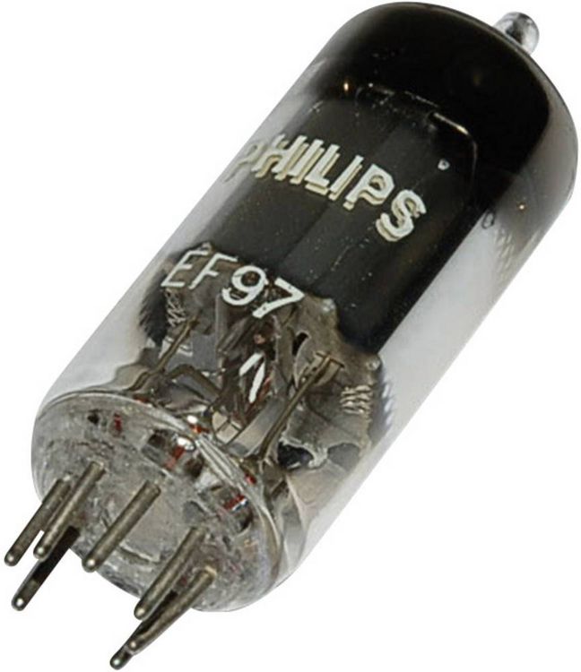 Produktbild: Philips EF 97 Elektronenr&ouml;hre Pentode 25V 2.7mA Polzahl: 7 Sockel: Miniatur Inhalt 1St.