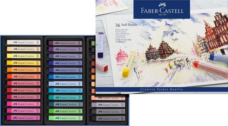 Produktbild: Faber-Castell Softpastellkreiden, 36er Set Etui