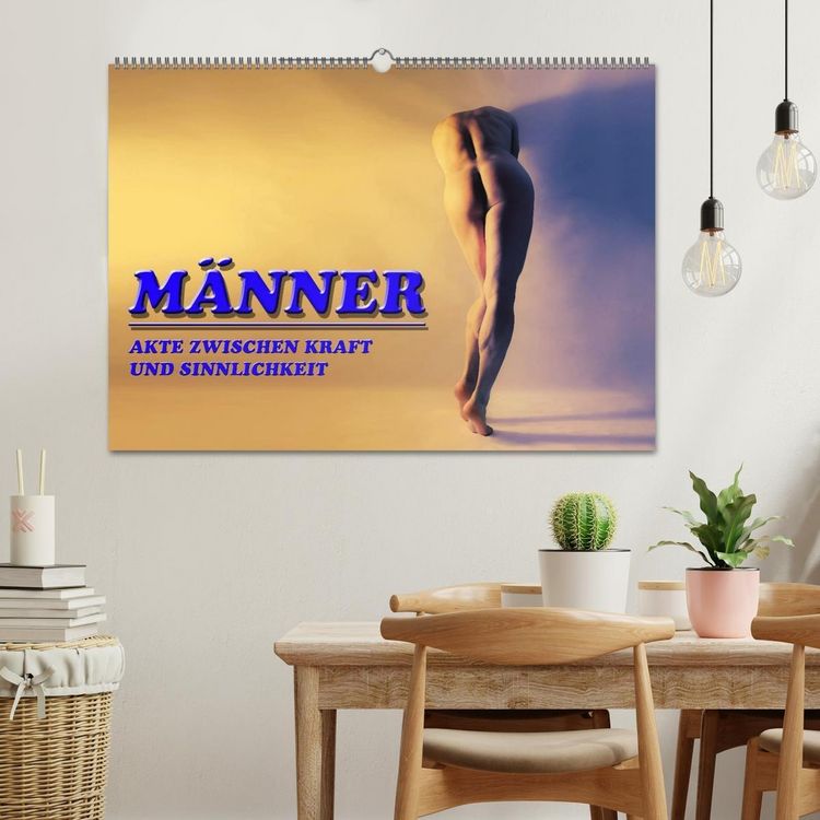 Produktbild: M&Auml;NNER - AKTE ZWISCHEN KRAFT UND SINNLICHKEIT (Wandkalender 2026 DIN A2 quer), CALVENDO Monatskalender