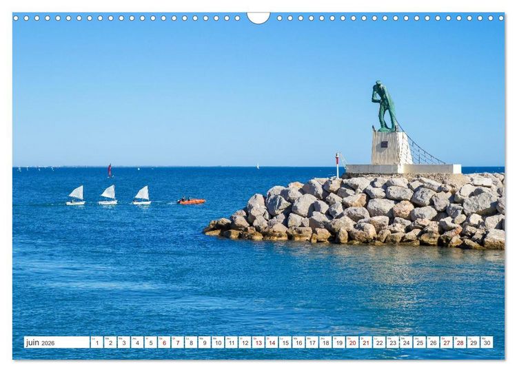 Produktbild: Montpellier - Escapades en ville et aux alentours (Calendrier mural 2026 DIN A3 vertical), CALVENDO calendrier mensuel