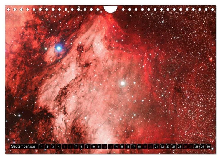 Produktbild: Galaktische Nebel (Wandkalender 2026 DIN A4 quer), CALVENDO Monatskalender