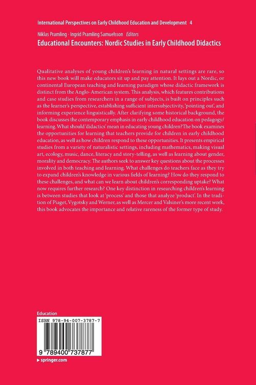Produktbild: Educational Encounters: Nordic Studies in Early Childhood Didactics