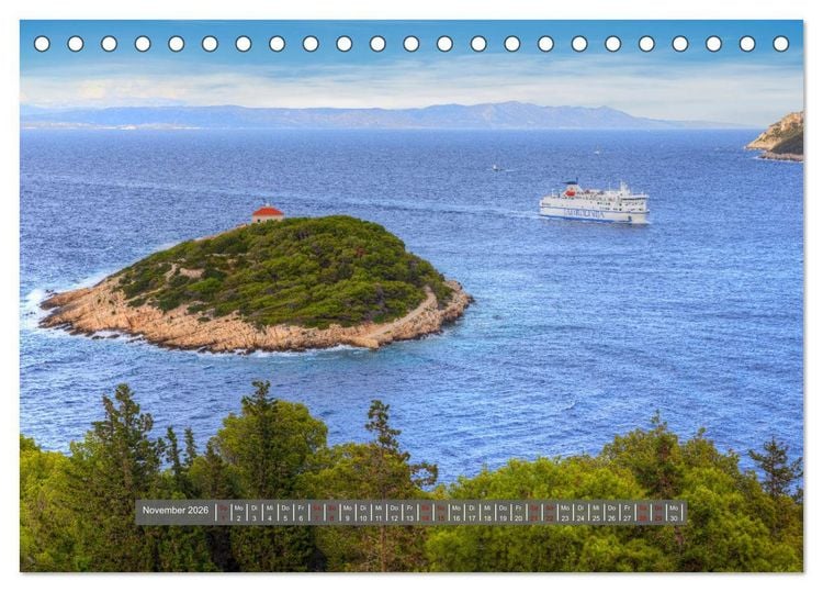 Produktbild: Vis Kroatien - Romantische Insel der Adria (Tischkalender 2026 DIN A5 quer), CALVENDO Monatskalender