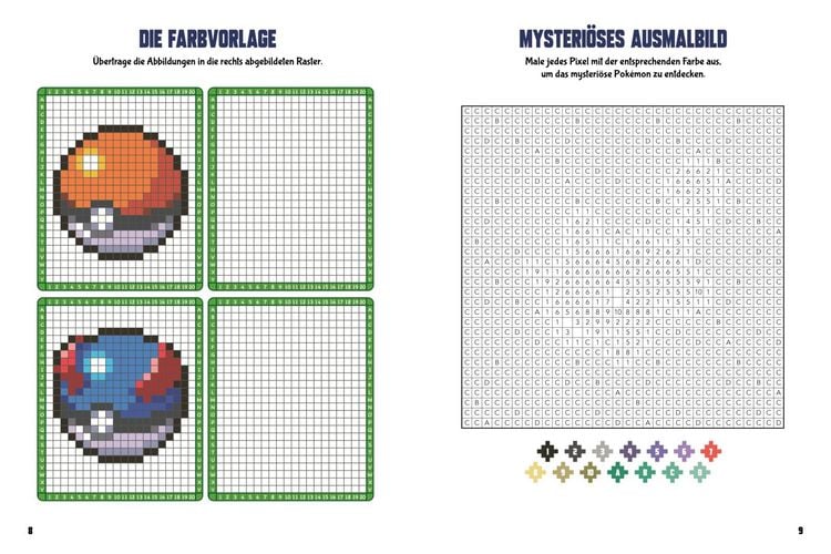 Produktbild: Pok&eacute;mon Activity-Buch: Mein Pixel-Malbuch