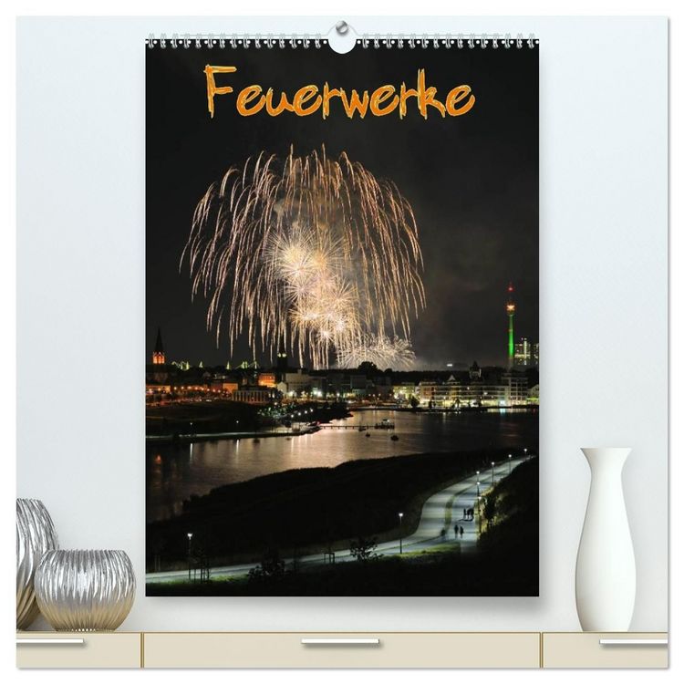 Produktbild: Feuerwerke Terminplaner (hochwertiger Premium Wandkalender 2027 DIN A2 hoch), Kunstdruck in Hochglanz