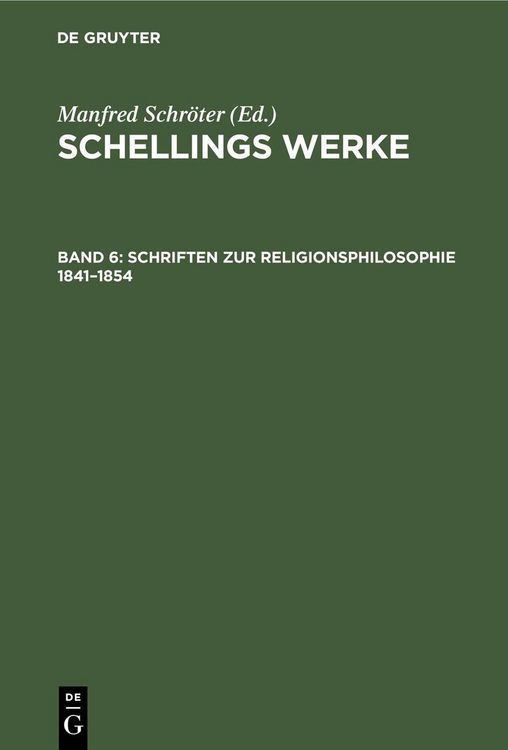 Produktbild: Schriften zur Religionsphilosophie 1841-1854
