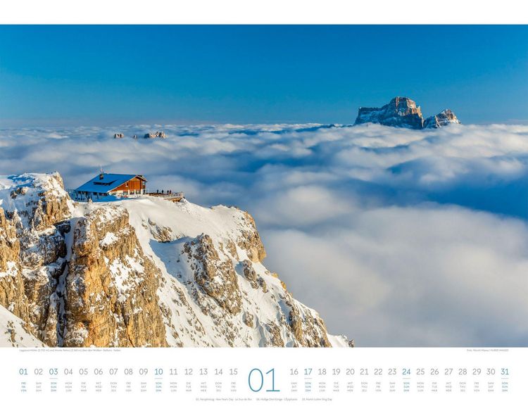 Produktbild: Bergwelt Dolomiten Kalender 2027