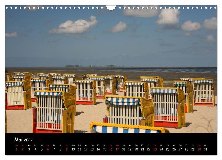 Produktbild: An der Nordseek&uuml;ste... (Wandkalender 2027 DIN A3 quer), CALVENDO Monatskalender