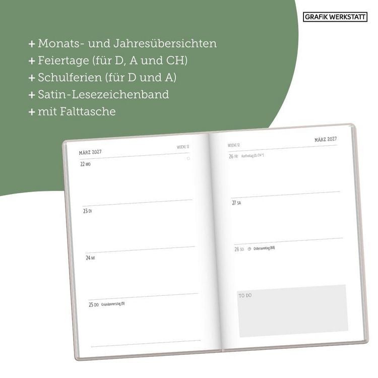 Produktbild: Terminplaner Letterart 2027 Jeder Tag ist voller Wunder