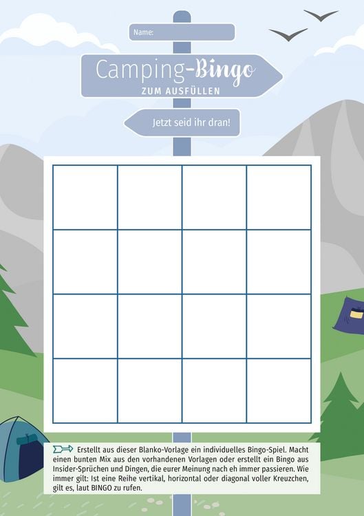 Produktbild: Camping-Bingo