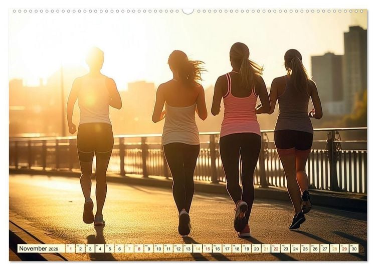 Produktbild: Joggen, gesund laufen (Wandkalender 2026 DIN A2 quer), CALVENDO Monatskalender