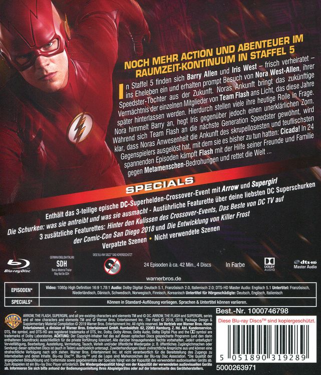 The Flash - Die komplette 5. Staffel [4 BRs]