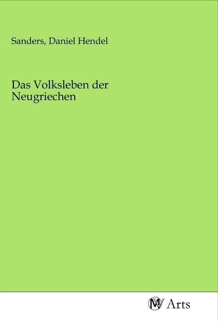 Produktbild: Das Volksleben der Neugriechen