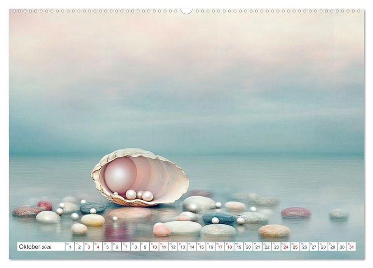 Produktbild: Sandgefl&uuml;ster und Muschelzauber (Wandkalender 2026 DIN A2 quer), CALVENDO Monatskalender