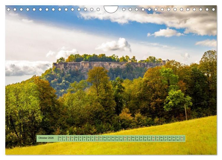 Produktbild: S&auml;chsische Schweiz - Erlebnisse eines Herbsturlaubs (Wandkalender 2026 DIN A4 quer), CALVENDO Monatskalender