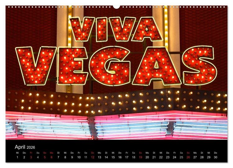 Produktbild: Las Vegas (Wandkalender 2026 DIN A2 quer), CALVENDO Monatskalender