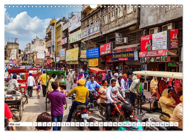 Produktbild: Faszination Indien (Wandkalender 2026 DIN A3 quer), CALVENDO Monatskalender