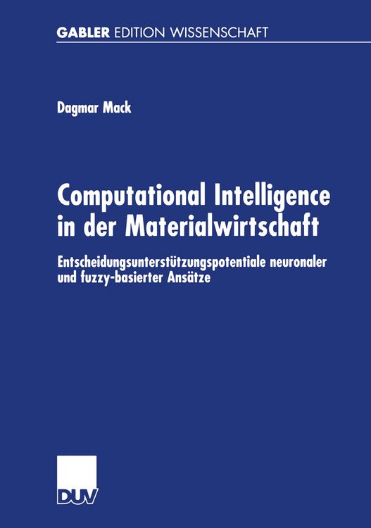 Produktbild: Computational Intelligence in der Materialwirtschaft