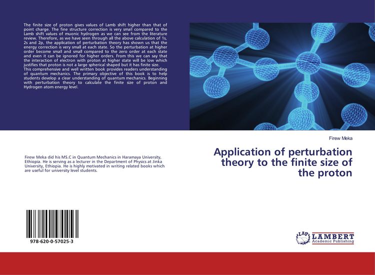Produktbild: Application of perturbation theory to the finite size of the proton