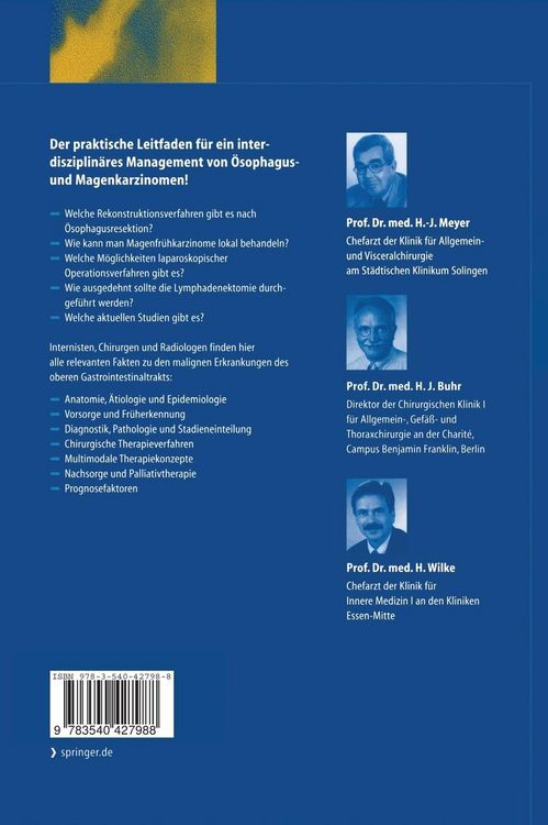 Produktbild: Management des Magen- und &Ouml;sophaguskarzinoms