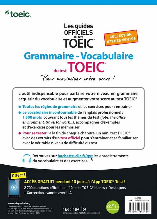 Produktbild: Grammaire vocabulaire toeic
