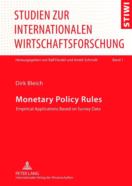 Produktbild: Monetary Policy Rules