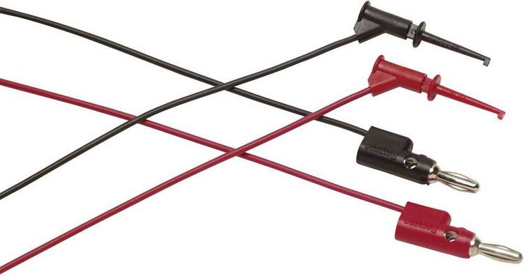Produktbild: Fluke TL960 Messleitungs-Set Abgreifklemmen Bananenstecker 4mm 0.90m Rot, Schwarz 1St.