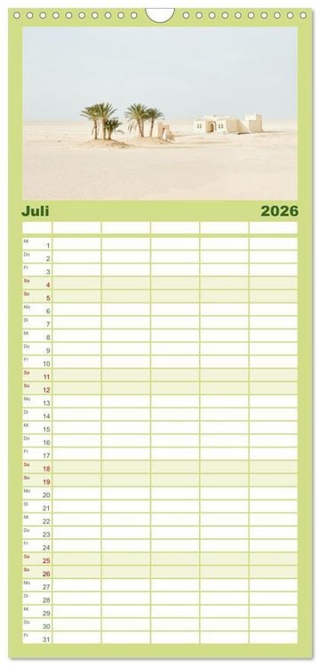Produktbild: Familienplaner 2026 - &Auml;gypten - Im Land der Pyramiden mit 5 Spalten (Wandkalender, 21 x 45 cm) CALVENDO