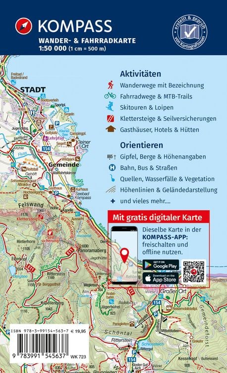 Produktbild: KOMPASS Wanderkarten-Set 723 Nordseek&uuml;ste von Hamburg bis D&auml;nemark (2 Karten) 1:50.000