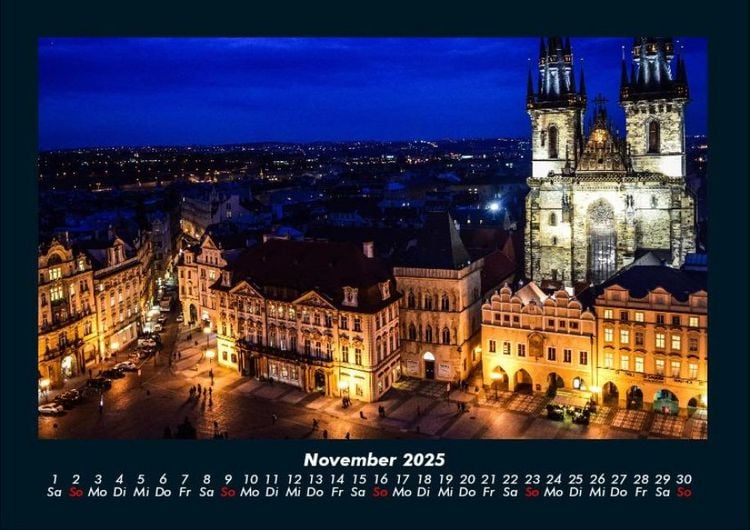 Produktbild: Prag 2025 Fotokalender DIN A4