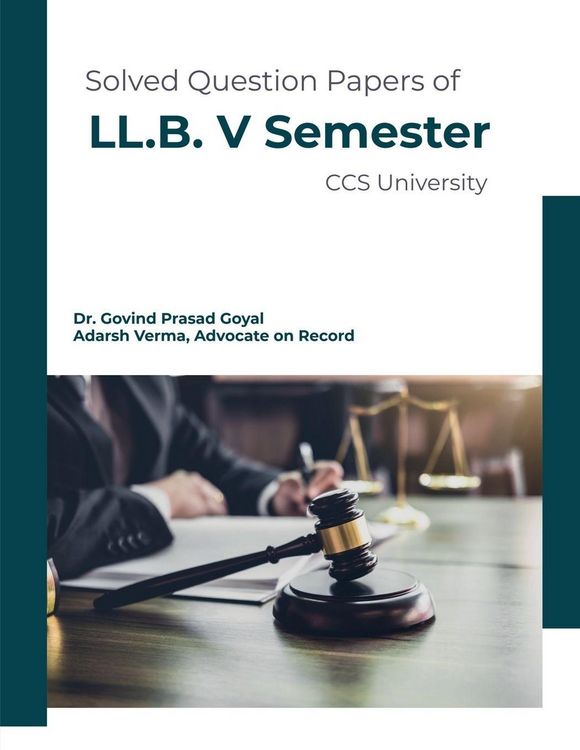 Produktbild: Solved Question Papers of LL.B. V Semester CCS University
