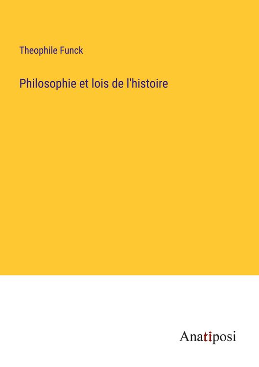 Produktbild: Philosophie et lois de l'histoire