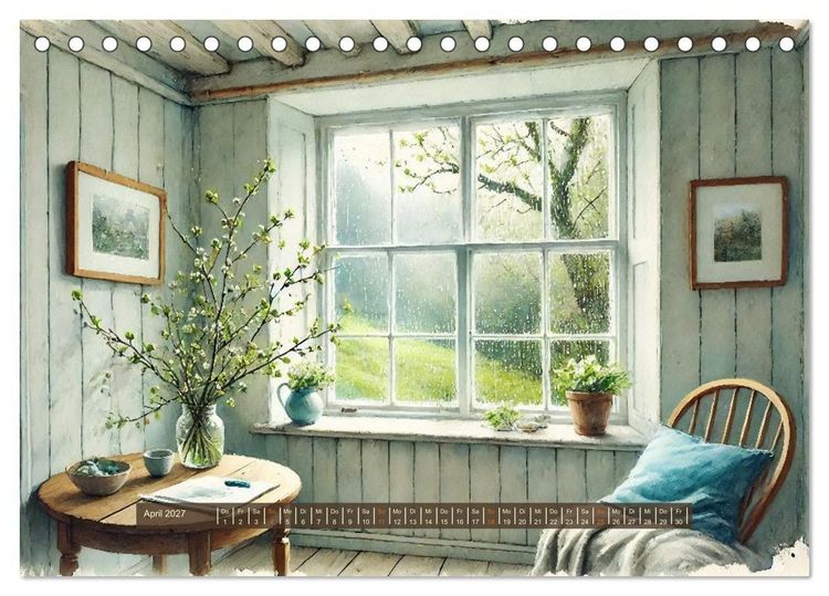 Produktbild: Im kleinen Cottage (Tischkalender 2027 DIN A5 quer), CALVENDO Monatskalender