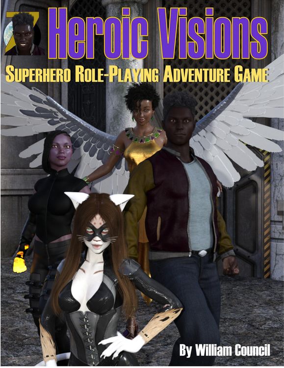 Produktbild: Heroic Visions: Superhero Role Playing Adventure Game