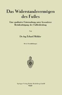 Produktbild: Das Widerstandsverm&ouml;gen des Fu&szlig;es