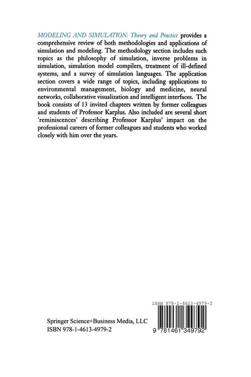 Produktbild: Modeling and Simulation: Theory and Practice