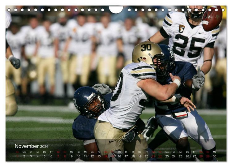 Produktbild: American Football - Touchdown (Wandkalender 2026 DIN A4 quer), CALVENDO Monatskalender