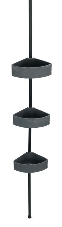 Produktbild: Teleskop-Eckregal Mod. Villata, mit 3 K&ouml;rben aus hochwertigem Polyresin