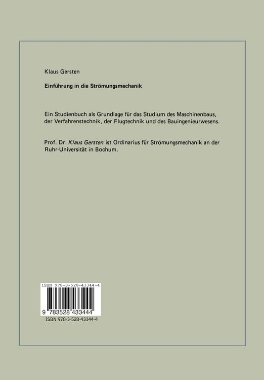 Produktbild: Einf&uuml;hrung in die Str&ouml;mungsmechanik