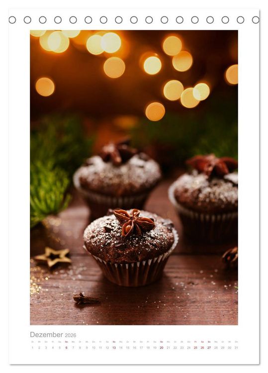 Produktbild: Himmlisch lecker! S&uuml;&szlig;e Desserts und andere Naschereien (Tischkalender 2026 DIN A5 hoch), CALVENDO Monatskalender