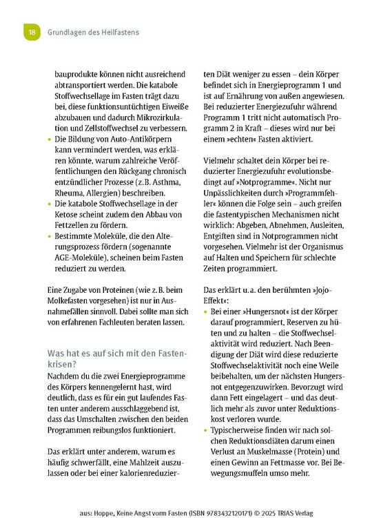 Produktbild: Keine Angst vorm Fasten