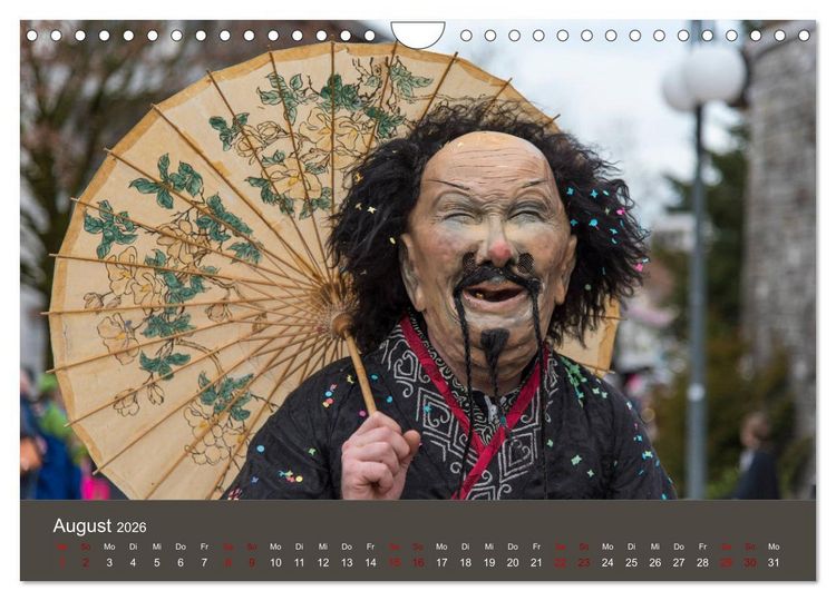 Produktbild: S ganz Johr Fasnacht (Wandkalender 2026 DIN A4 quer), CALVENDO Monatskalender
